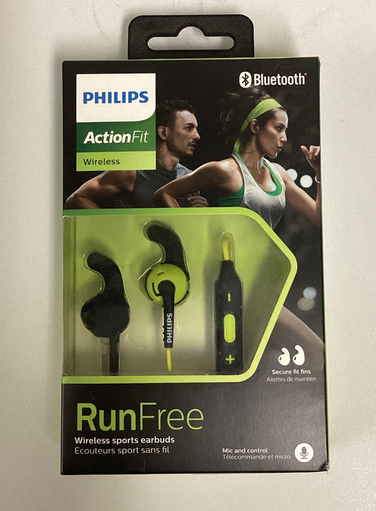 Phillips ActionFit Bluetooth Wireless Sports Earbuds (Previously Owned- Like New Condition)