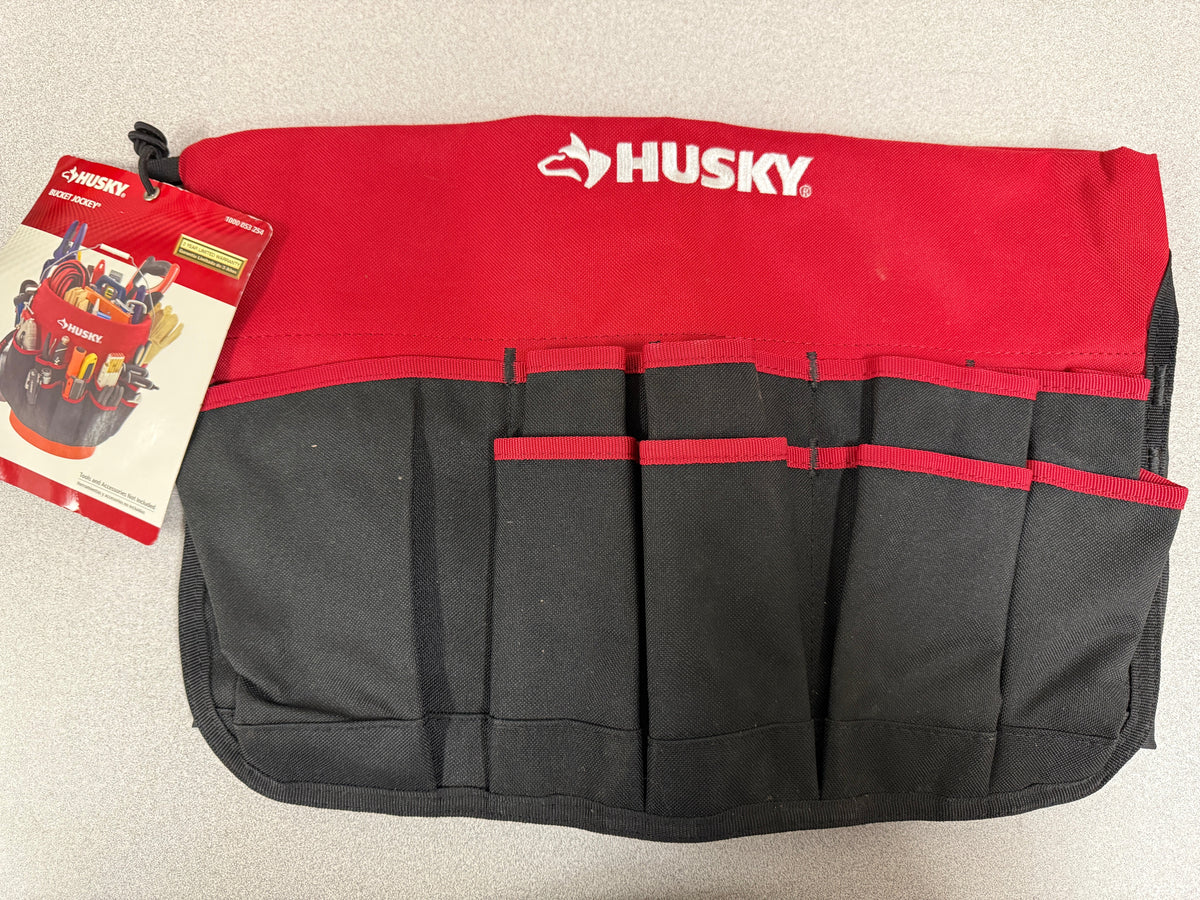Husky Bucket Jockey Tool Storage Caddy 30 Pockets Black and Red 5 Gall ...