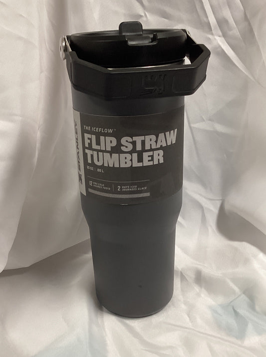 Stanley 30oz Classic Flip Straw Tumbler Charcoal (Previously Owned- Like New Condition)