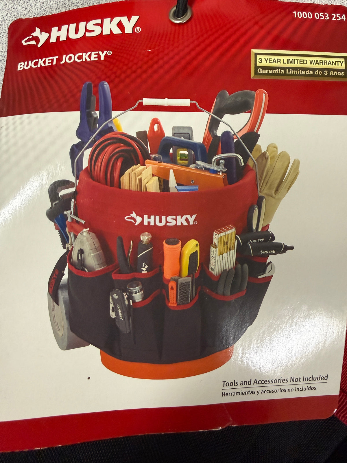 Husky Bucket Jockey Tool Storage Caddy 30 Pockets Black and Red 5 Gall ...