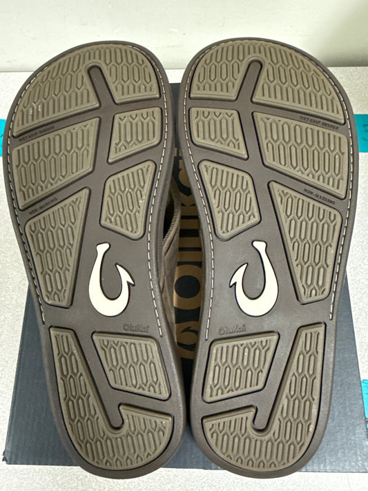 Olukai Tuahine Sandals - Men's Dk Wood - Brown  - Size 10 - NWT