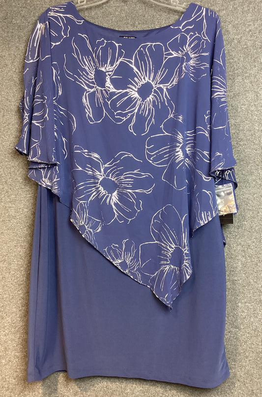 Ignite Evenings Dress Wedgewood Color Size16P (Previously Owned- Like New Condition With Tags)