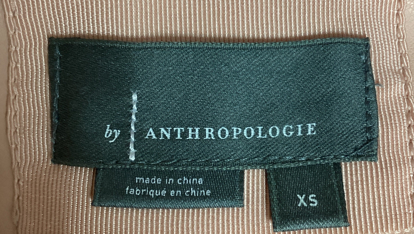 Anthropologie Vegan Faux Leather Dress Light Pink Size XS (Previously Owned- Like New Condition)