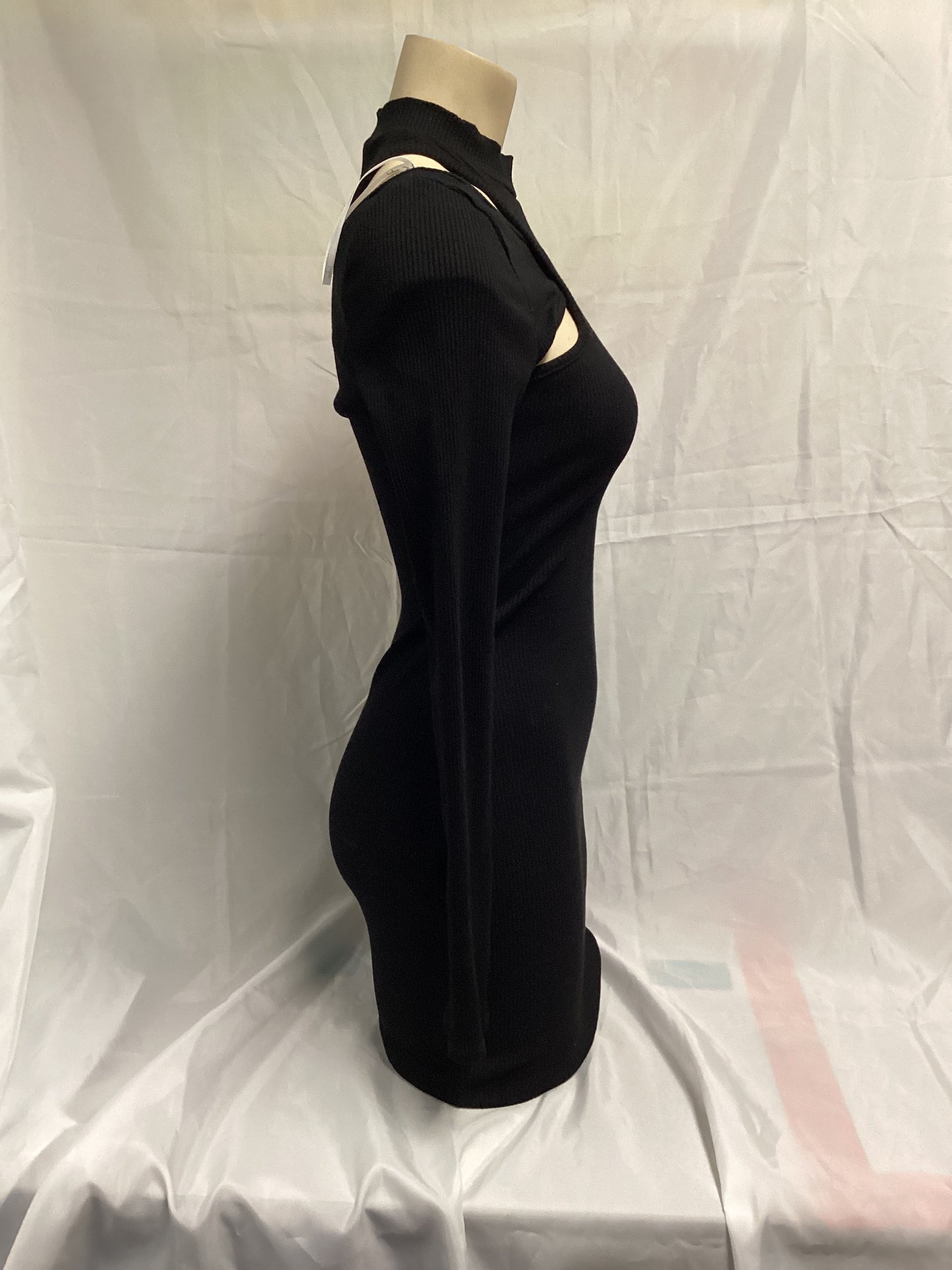 Lulus Bodycon Mock Neck Long Sleeve Black Dress Size M (Previously Own Second Chance Thrift Store - Bridge Lulus Bodycon Mock Neck Long Sleeve Black Dress Size M (Previously Own Second Chance Thrift Store - Bridge