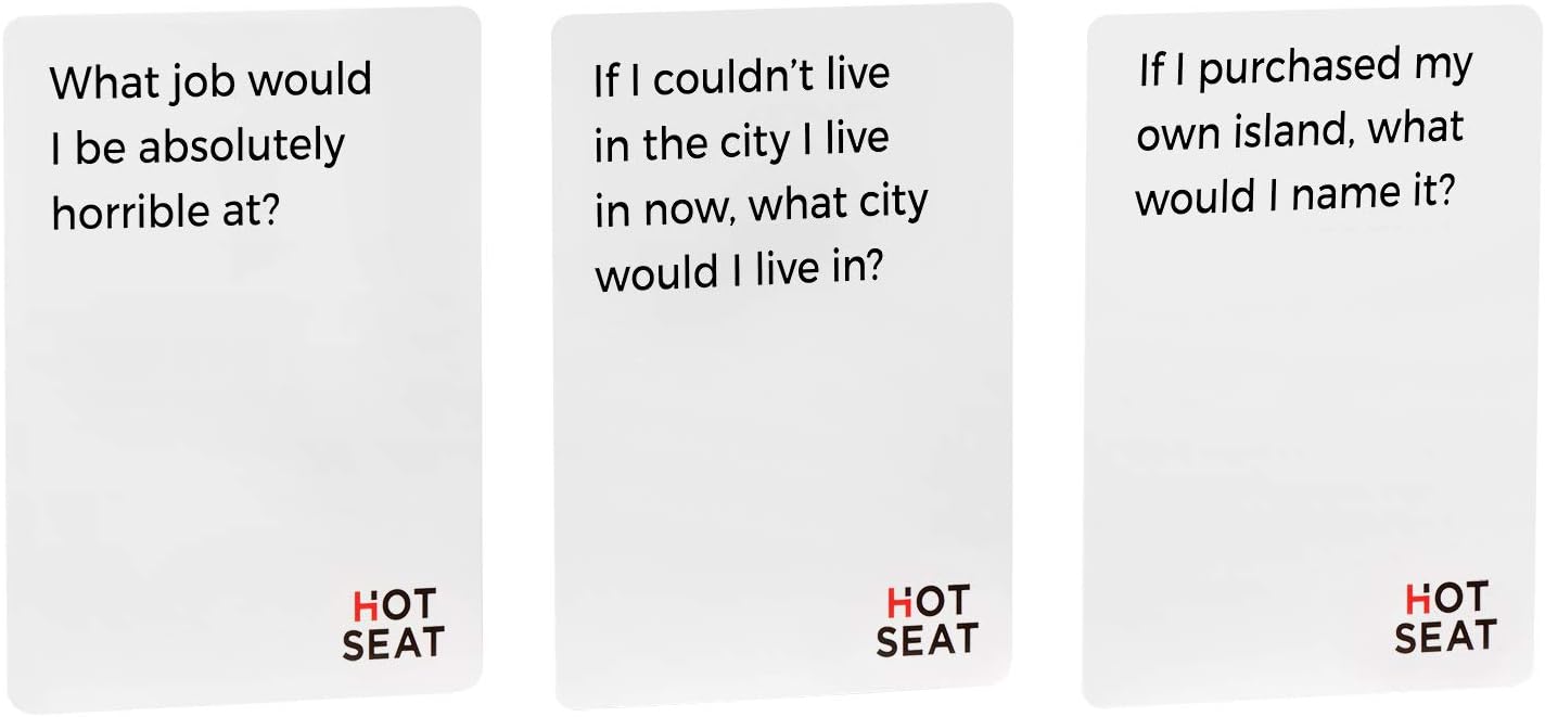 HOT SEAT: The Game That's All About You - Family Friendly Card Game for All Ages