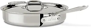 All-Clad D3 Stainless Steel Saute Pan with Lid