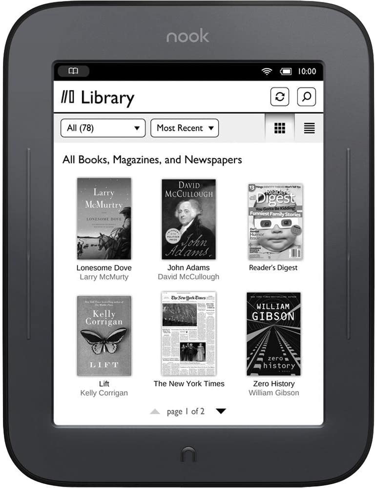 Barnes & Noble Nook Simple Touch eBook Reader (Wi-Fi Only)