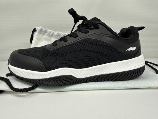 CUURT Muuv - Wide Toe Box Court Shoes (Unisex)  Black With White EU 43 - Used Like New