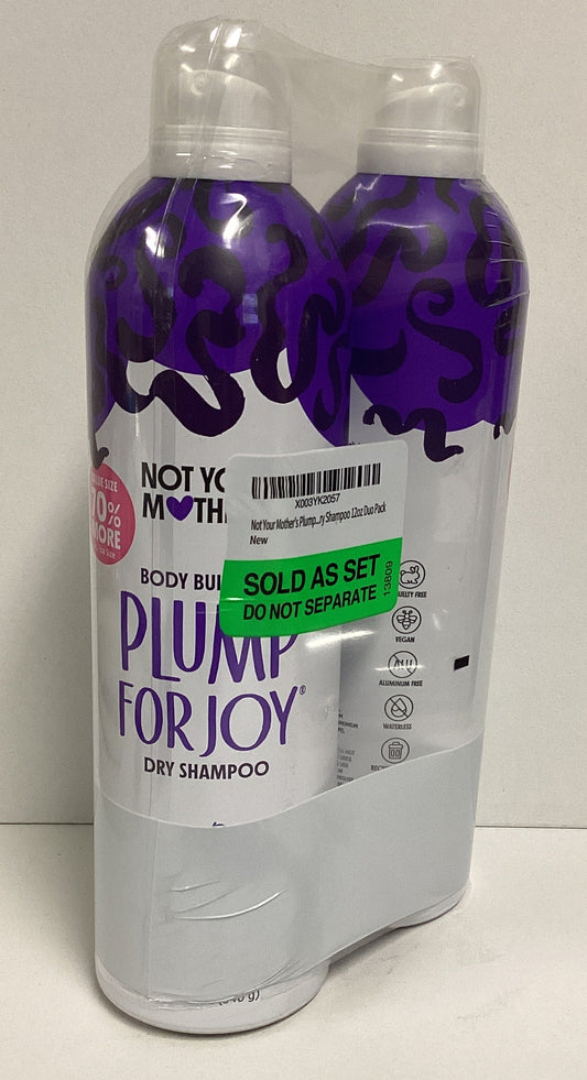 Not Your Mothers Body Building Plump For Joy Dry Shampoo 12oz Each Duo Pack (Previously Owned- Like New Condition)