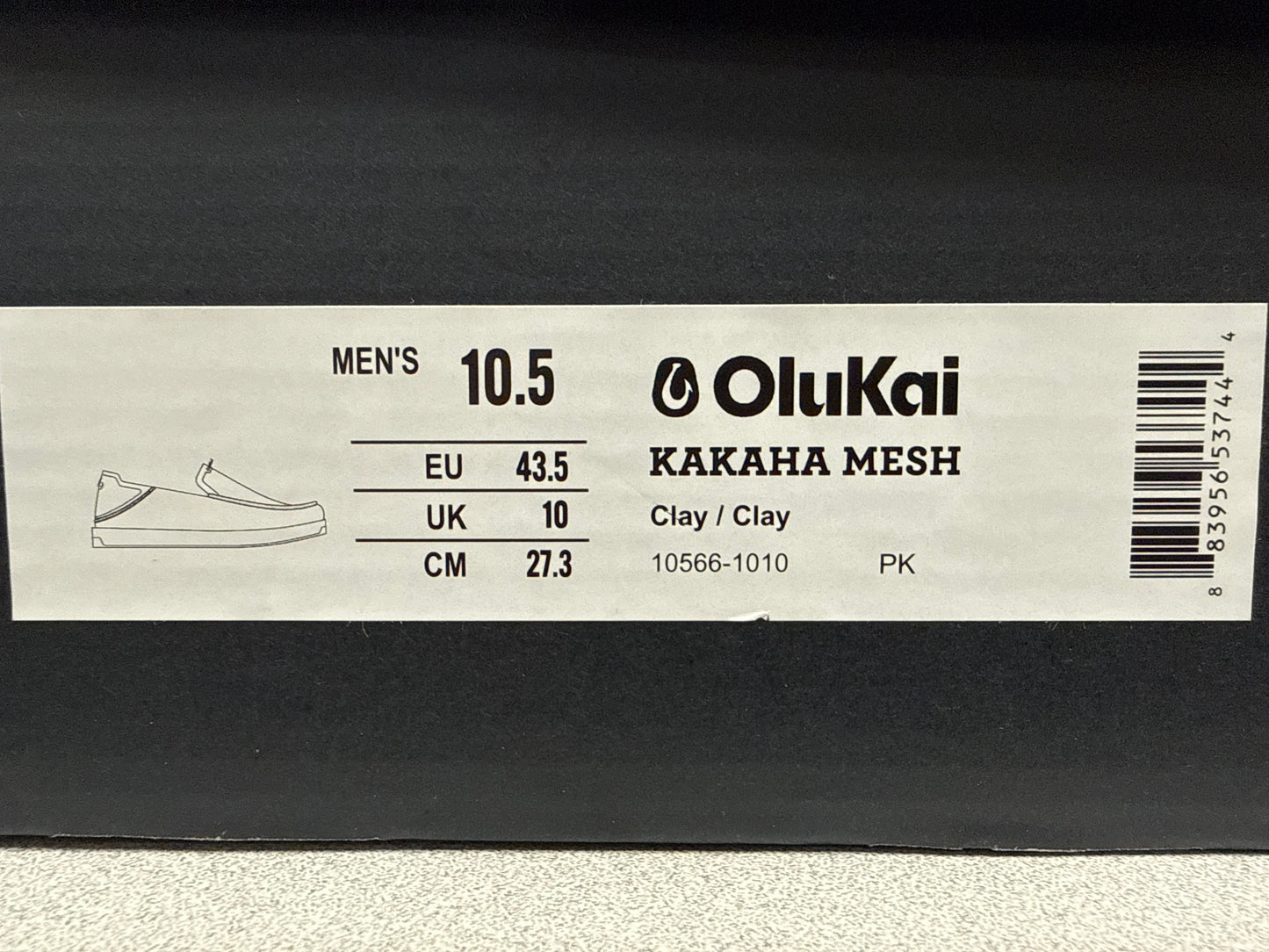 Olukai Men's Kakaha Mesh Clay Clay 10.5 NWT