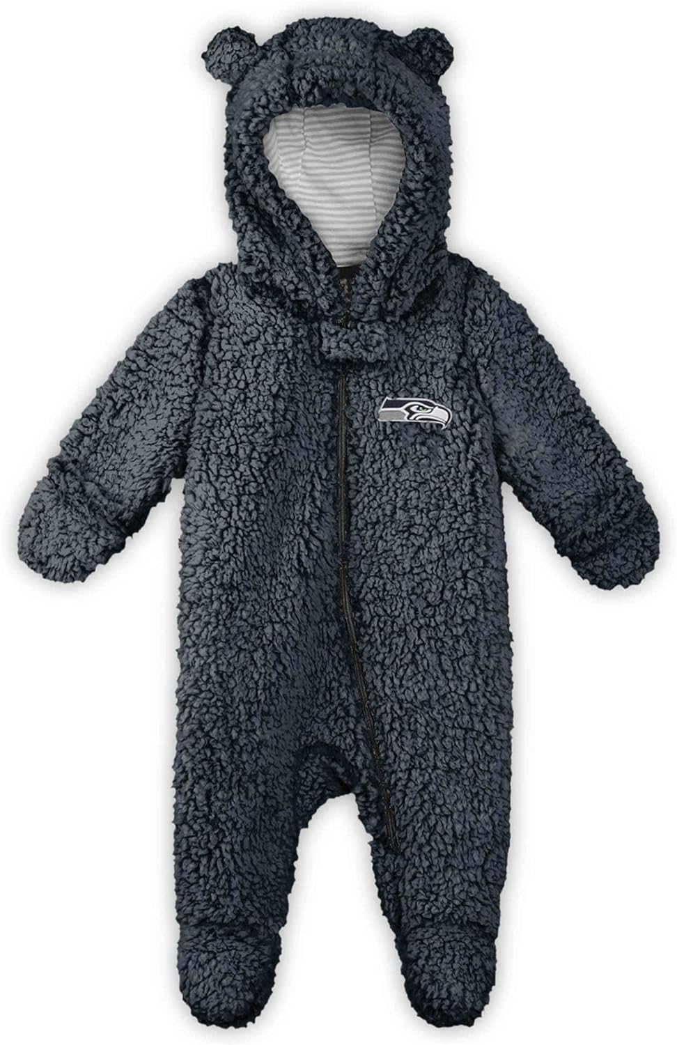 Outerstuff Newborn & Infant Charcoal Seattle Seahawks Game Nap Fleece Sleeper