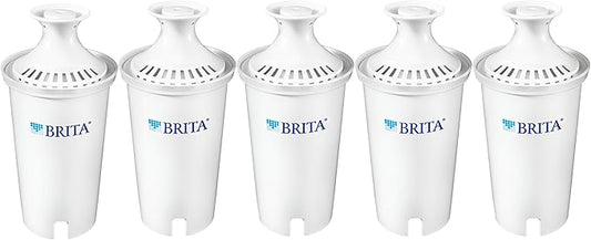 Brita Standard Water Filter, Standard Replacement Filters for Pitchers and Dispensers, BPA Free - 5 Count