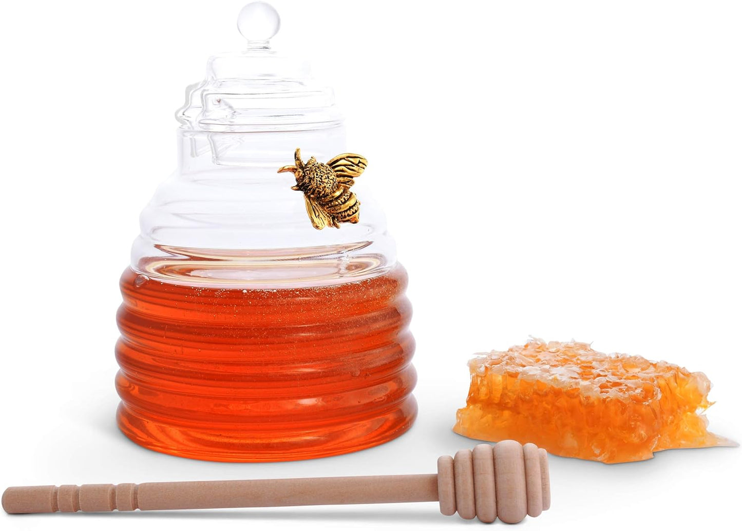 Arthur Court Bee Honey Jar and Dipper Set