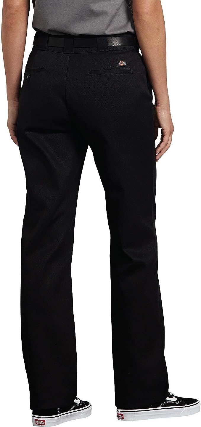 Dickies Women's Flex Slim Fit Work Pants, Black, 2 