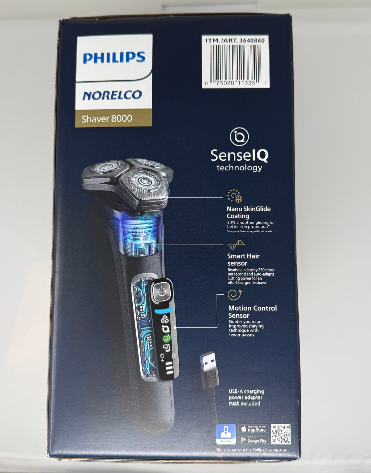 Philips Norelco Shaver 8000 Wet & Dry Electric Shaver & Cleaning Station  - Pre-Owned