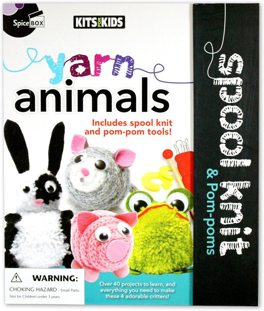 Yarn Animals Spool Knit & Pom-poms