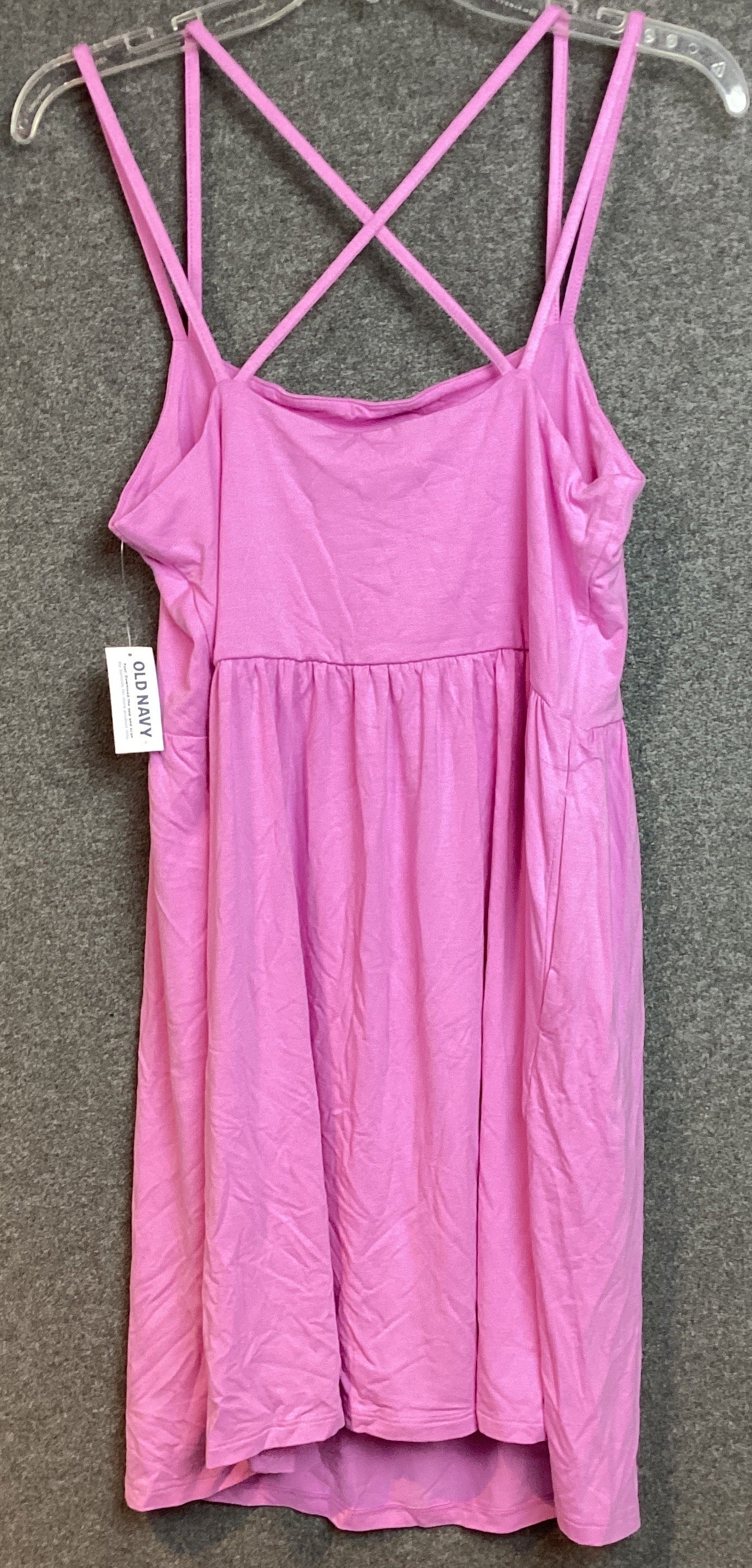 old navy pastel dress Old Navy Women's Sz M Pastel Striped Cotton Cami Dress Boho Flowy Casual  Summer