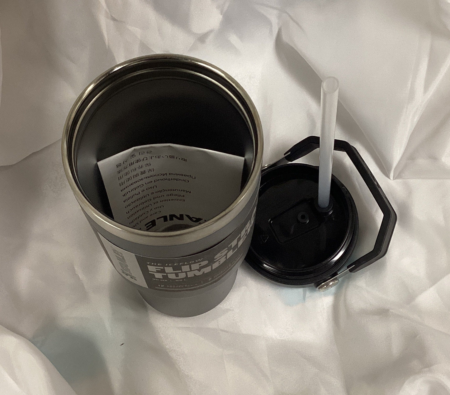 Stanley 30oz Classic Flip Straw Tumbler Charcoal (Previously Owned- Like New Condition)