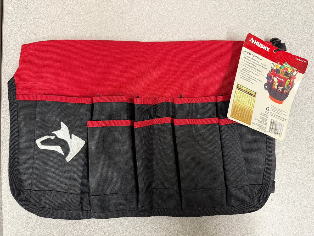 Husky Bucket Jockey Tool Storage Caddy 30 Pockets Black and Red 5 Gall ...
