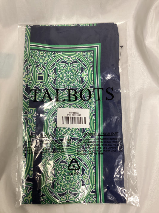 Talbots Celtic Green and Blue Neck Scarf (Previously Owned- Like New Condition)