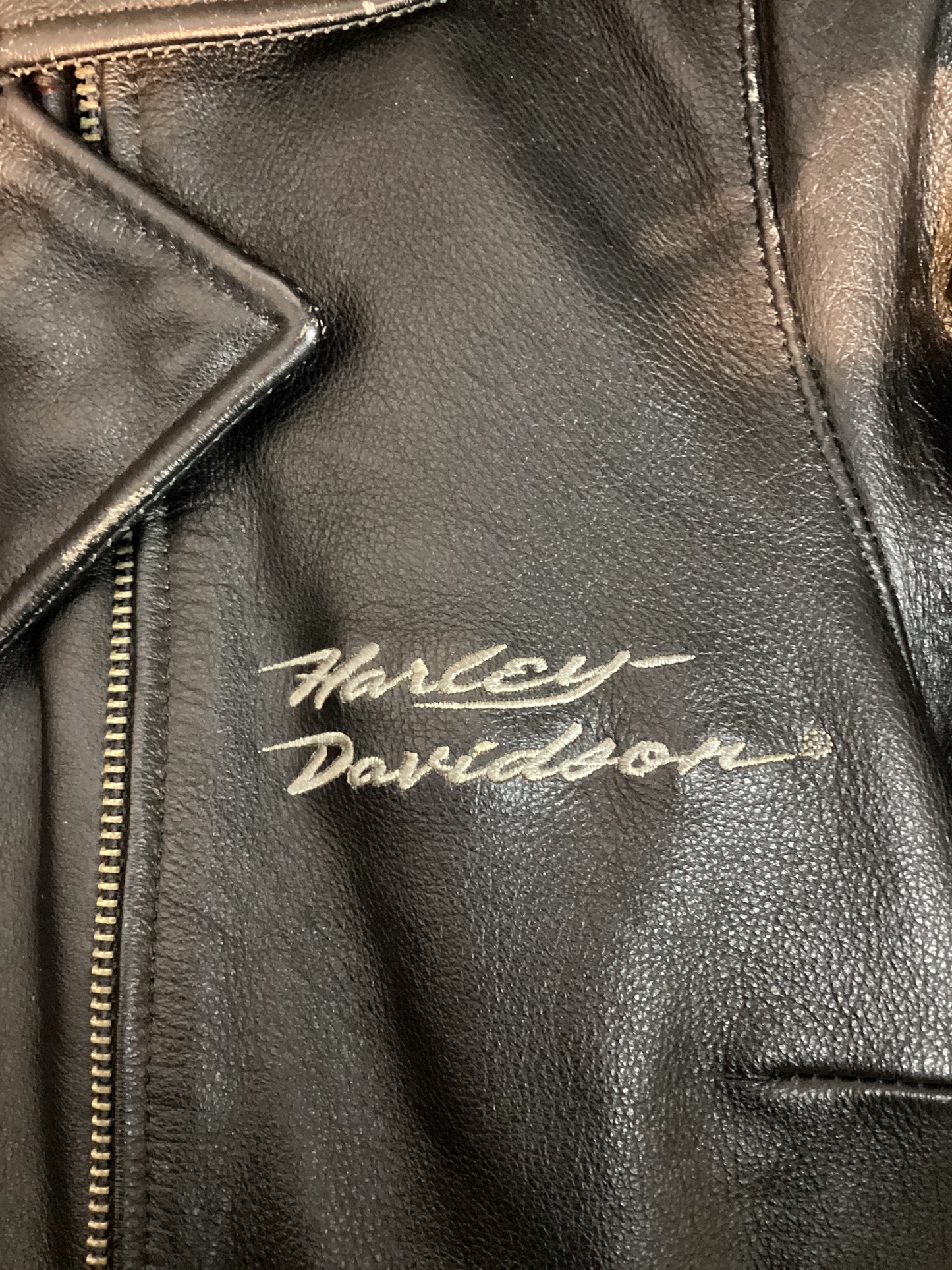 Harley Davidson Women's WL Leather Motorcylce Jacket Braided Belt 98528-06VW (Previously Owned)