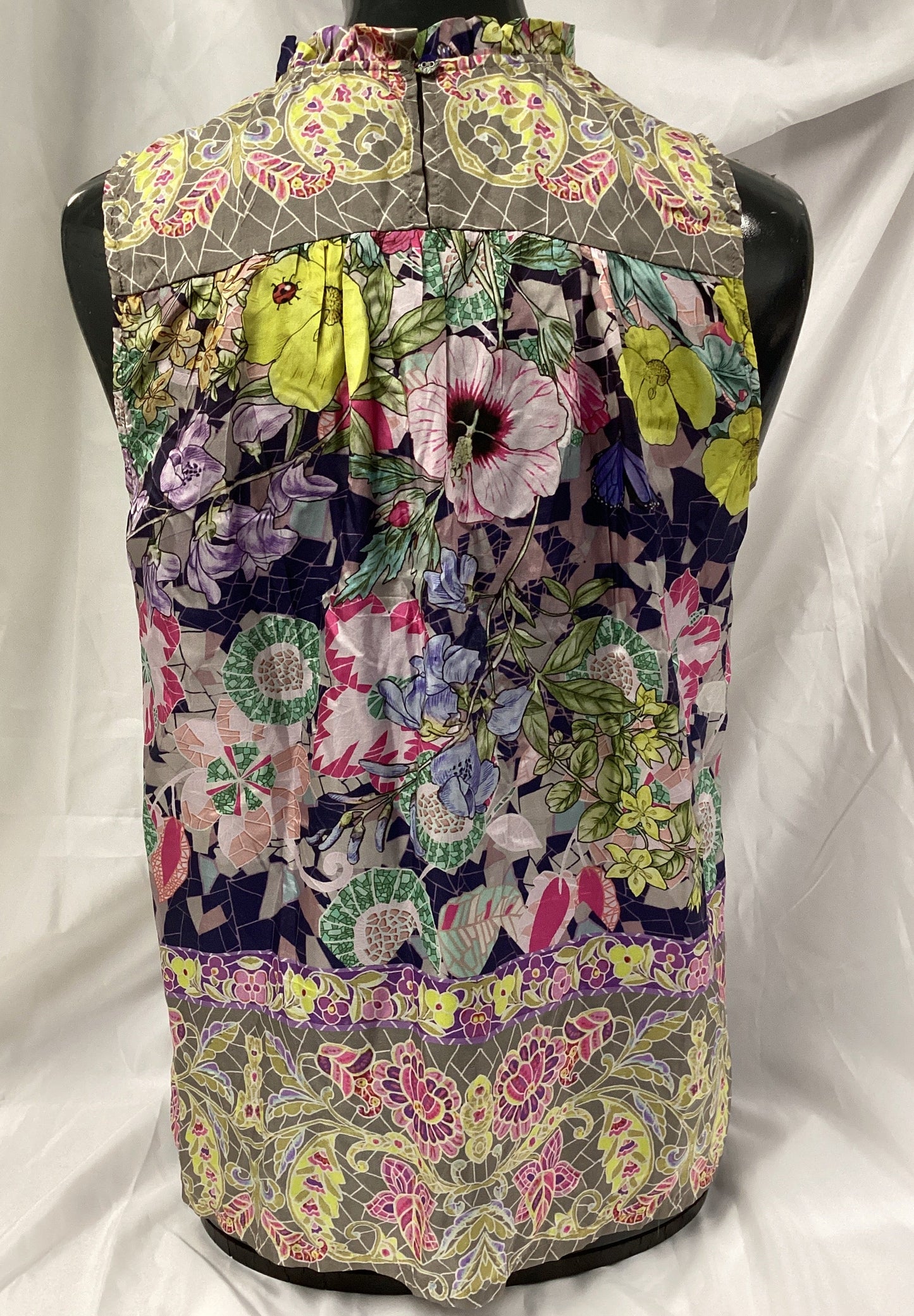 Johnny Was Multicolor Sleeveless Blouse Size S (Previously Owned- Good Condition)