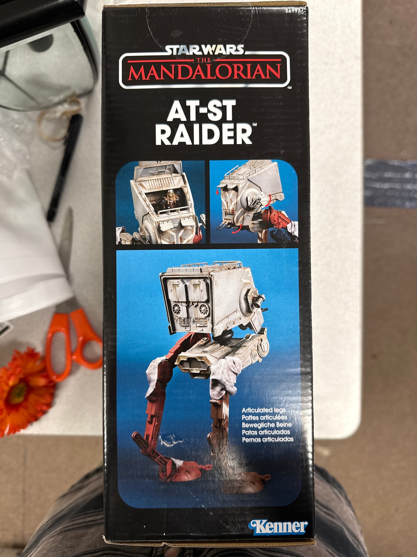 Star Wars - The Mandalorian - Vintage Collection - AT-ST With Klatooinian Raider - Open Box