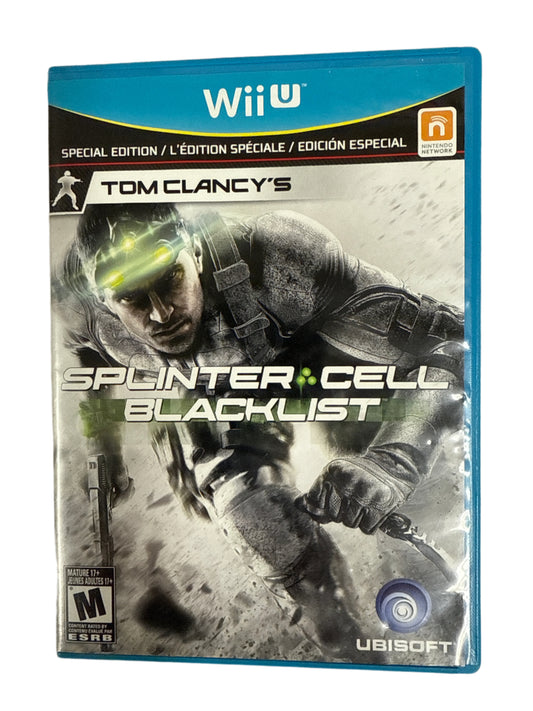 Tom Clancy's Splinter Cell Blacklist (Nintendo Wii U, 2013) Special Edition