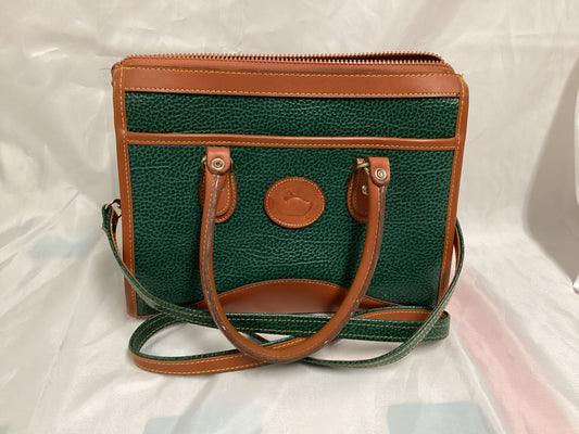 Dooney & Bourke Handbag Green and Brown (Previously Owned- Like New Condition)