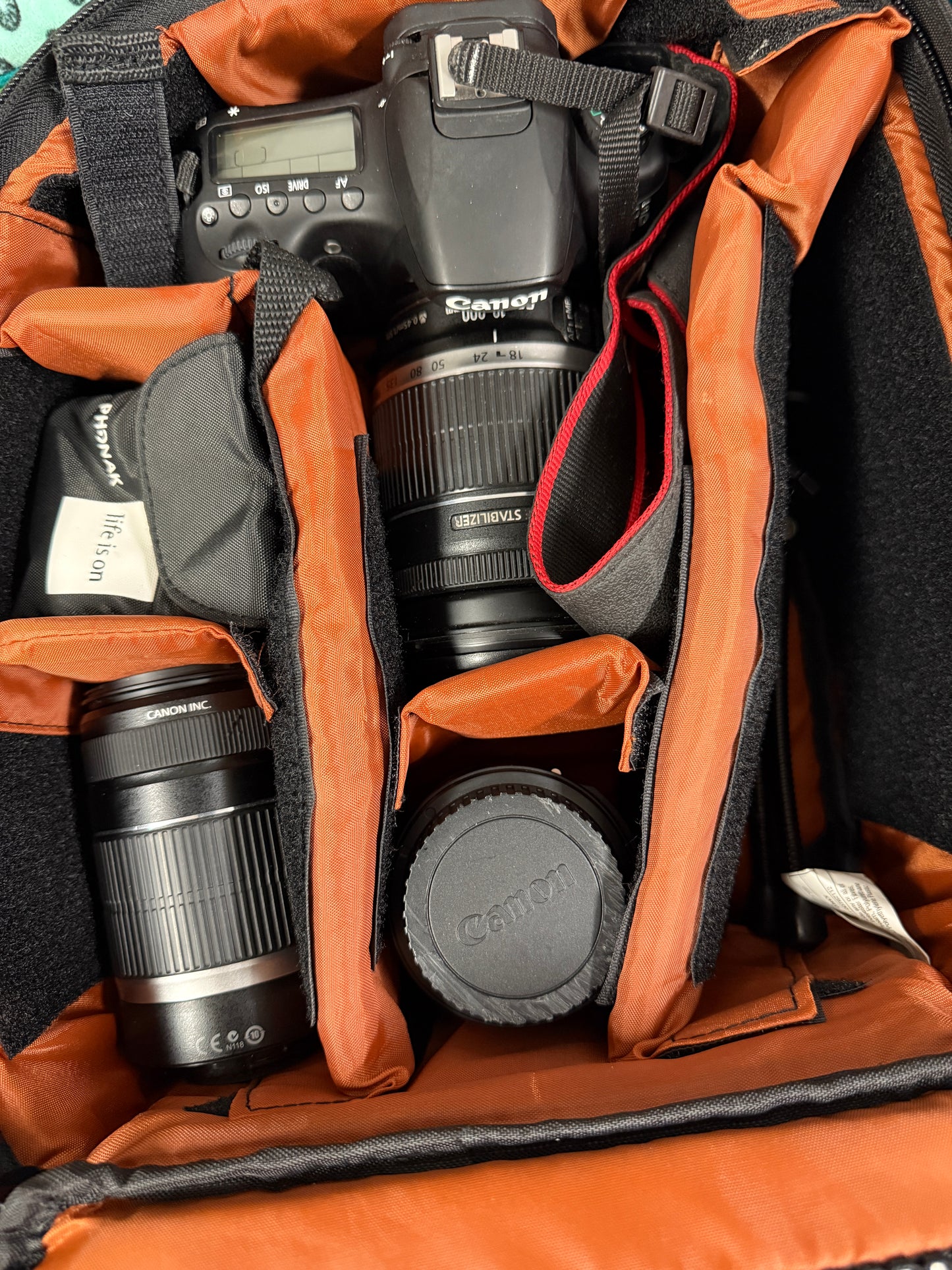 Canon EOS 60D 18.0 MP Digital SLR Camera with three lenses (Used)