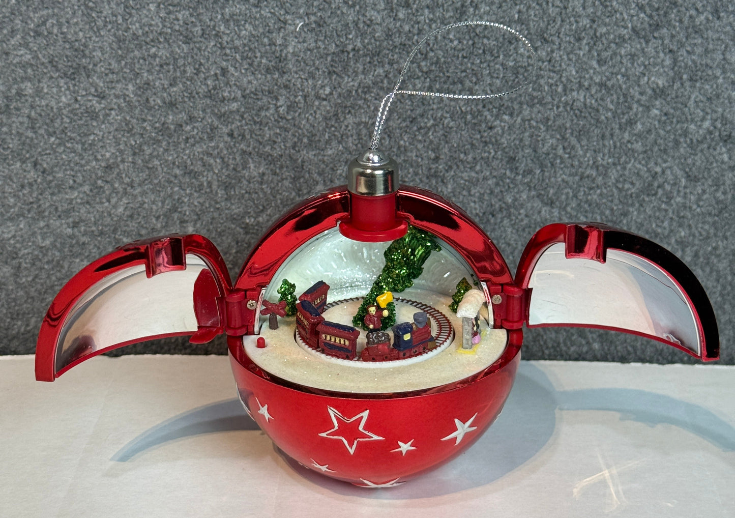 Red Hidden Music Box Ornament - Used