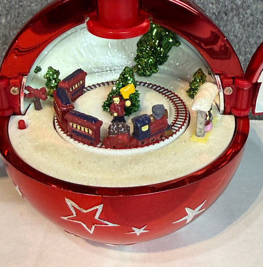 Red Hidden Music Box Ornament - Used