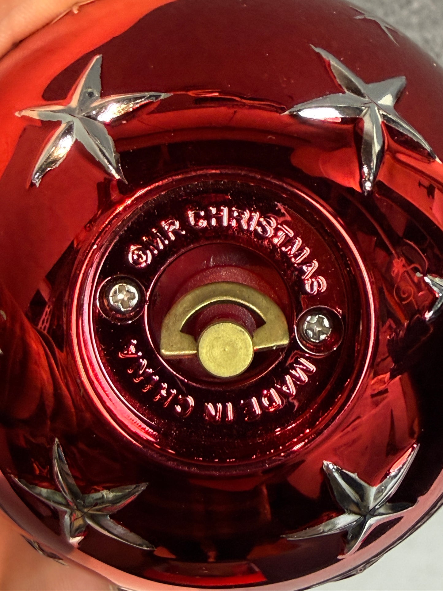 Red Hidden Music Box Ornament - Used