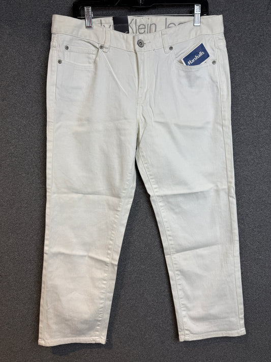 Calvin Klein High Rise Skinny Fit White Size 12 W 31 - Used