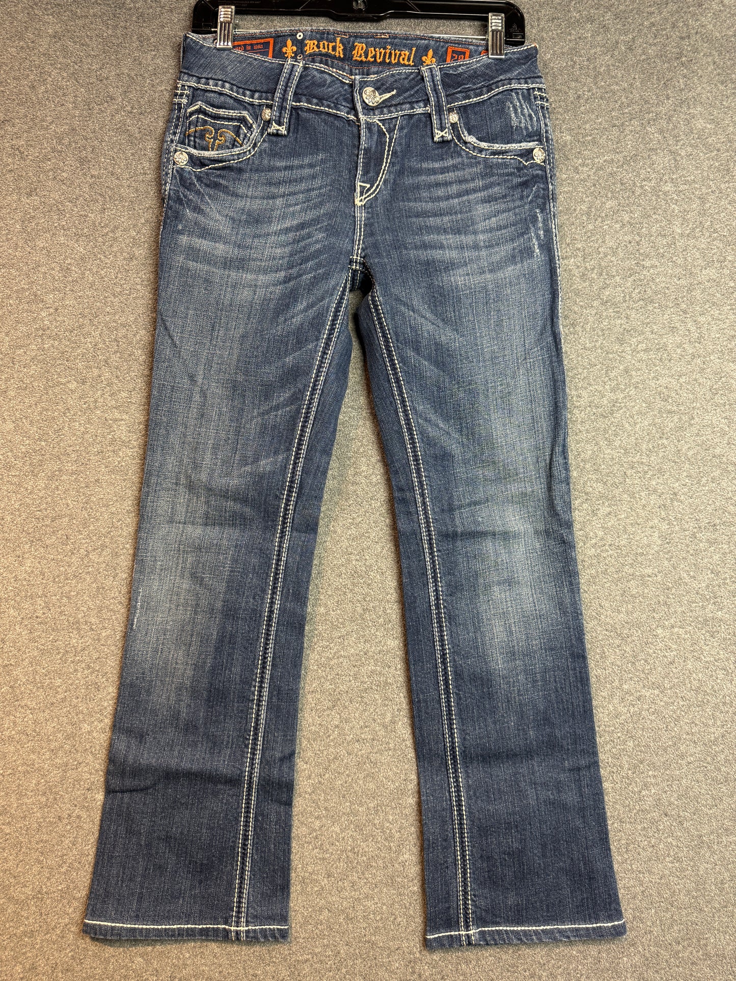 Rock Revival Debbie Women's Blue Jeans Boot Size 28 - Used
