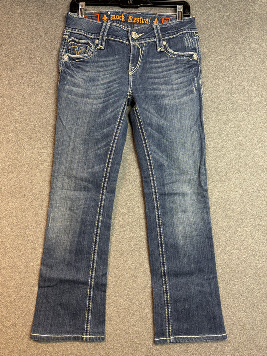Rock Revival Debbie Women's Blue Jeans Boot Size 28 - Used
