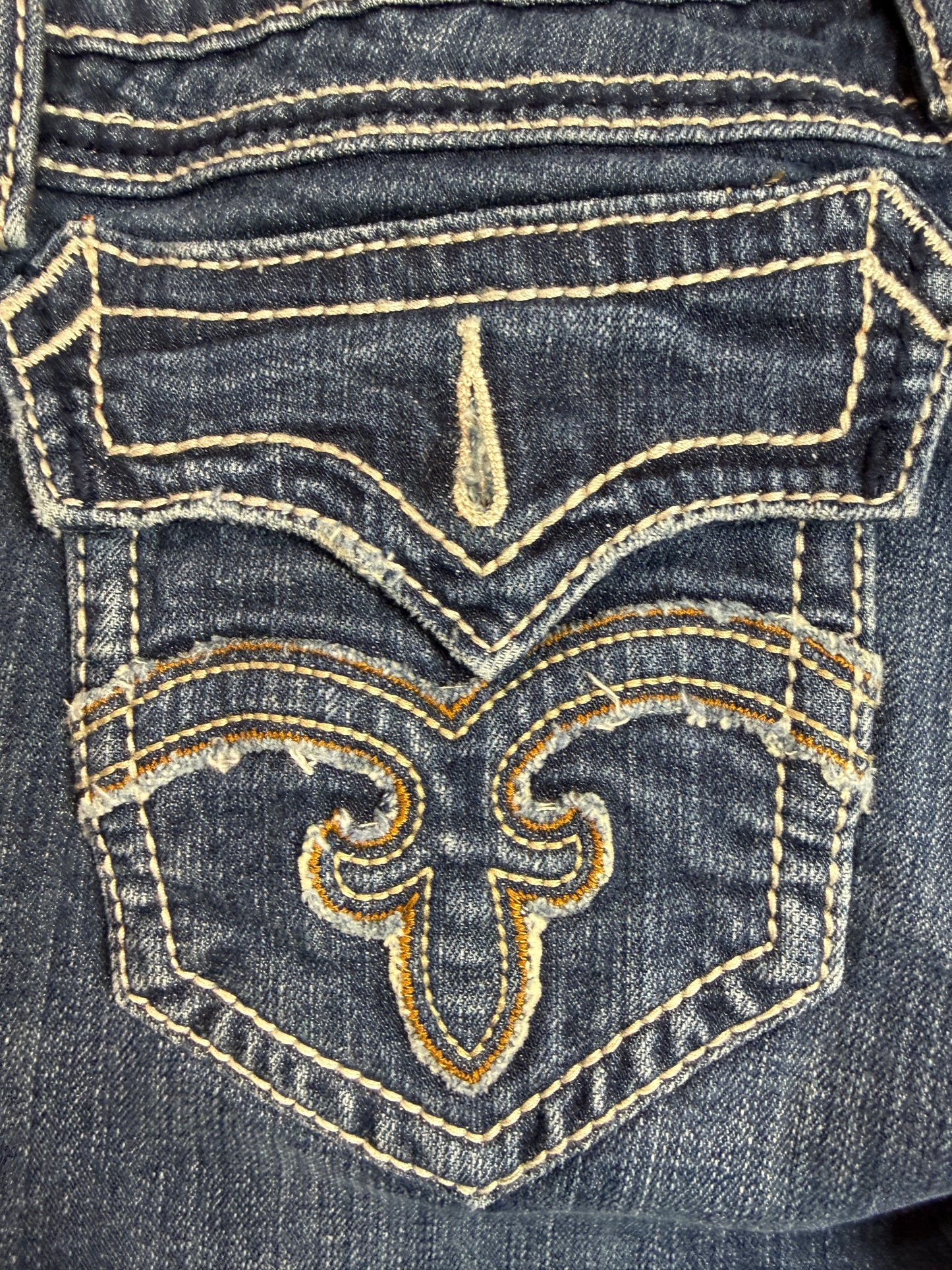 Rock Revival Debbie Women's Blue Jeans Boot Size 28 - Used