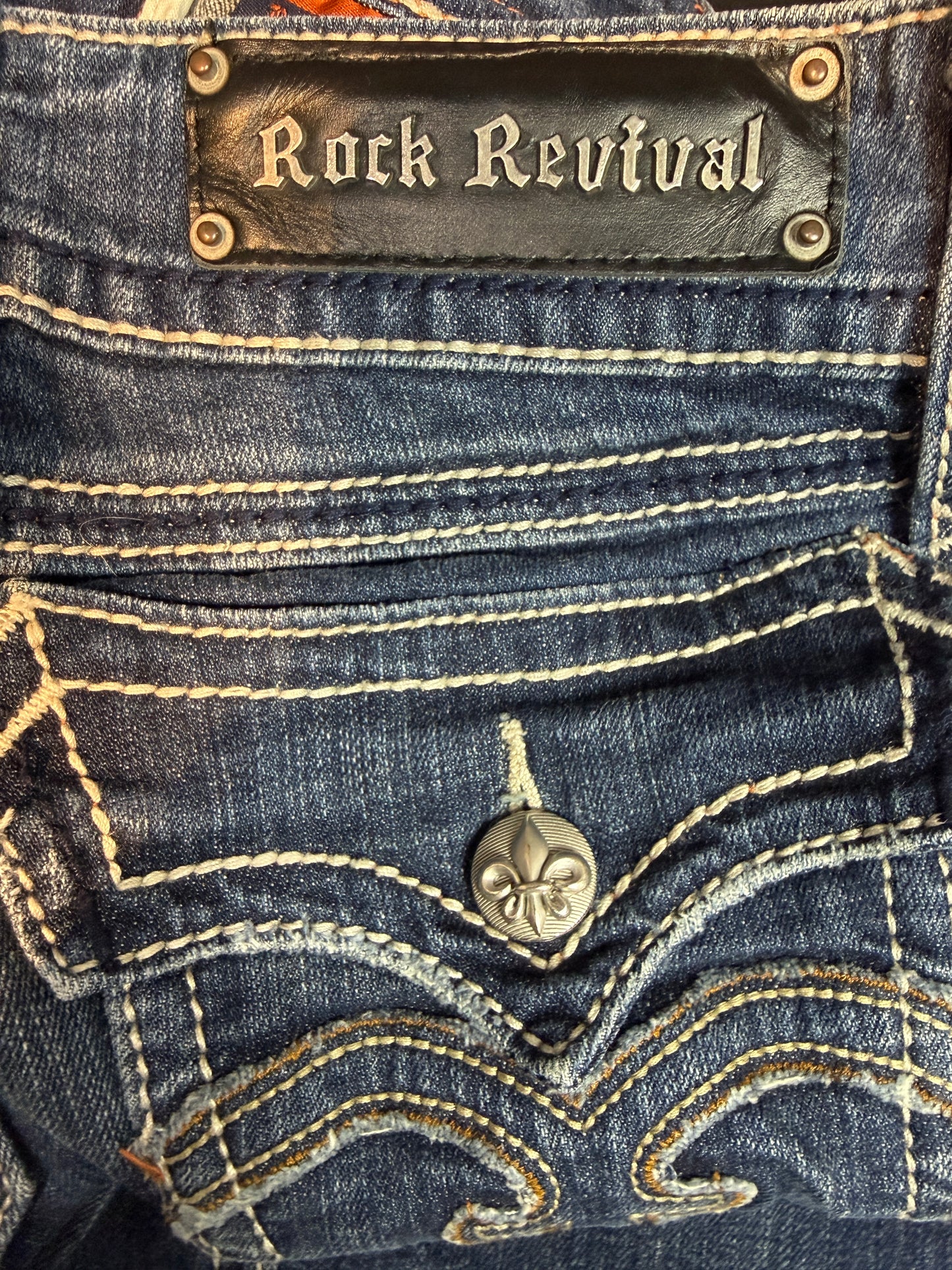 Rock Revival Debbie Women's Blue Jeans Boot Size 28 - Used