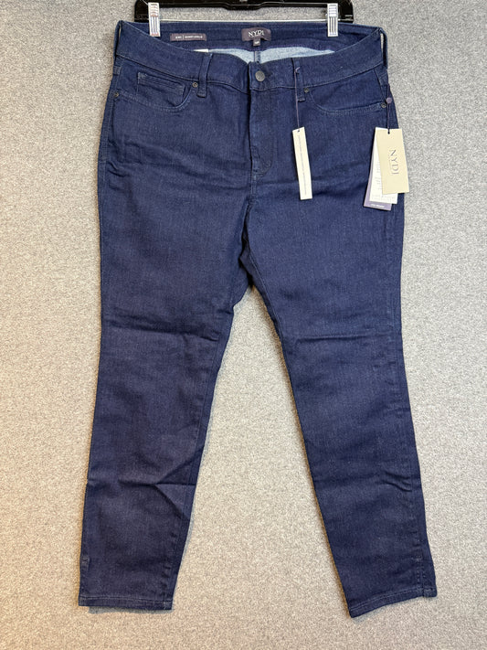 NYDJ Women's Ami Skinny Ankle Blue Jeans - Size 14 Petite - Used