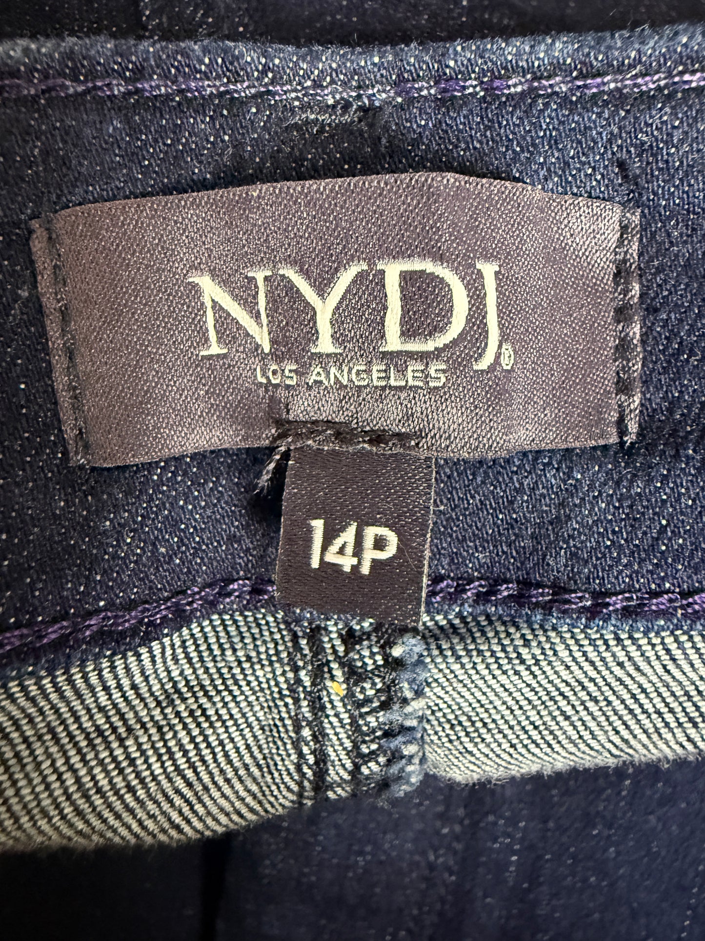 NYDJ Women's Ami Skinny Ankle Blue Jeans - Size 14 Petite - Used