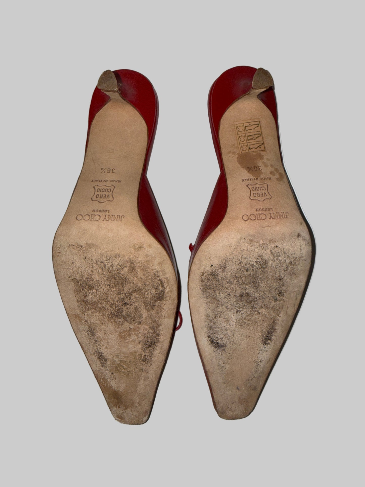 Jimmy Choo - Red Leather Heels - Used