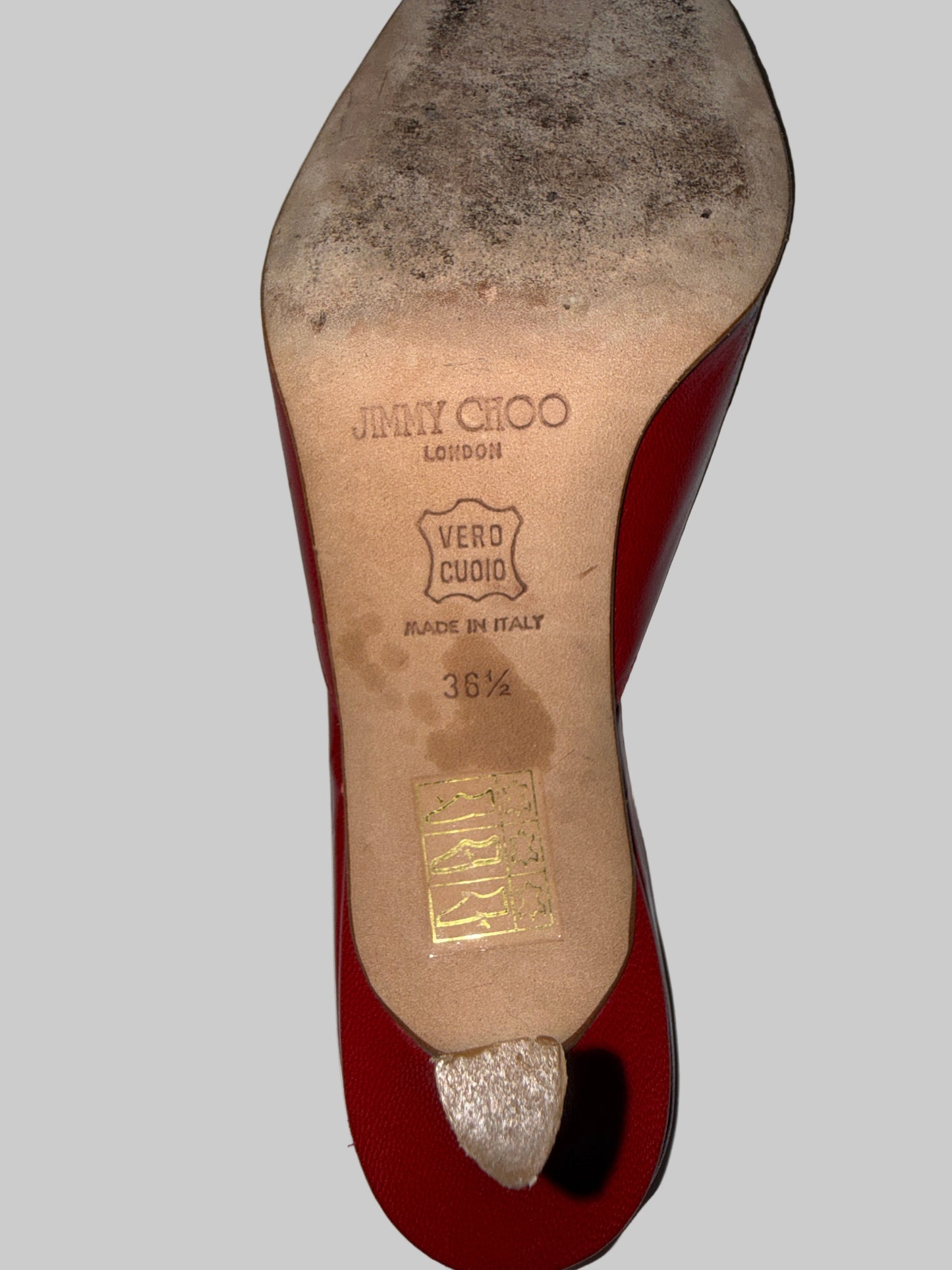 Jimmy Choo - Red Leather Heels - Used