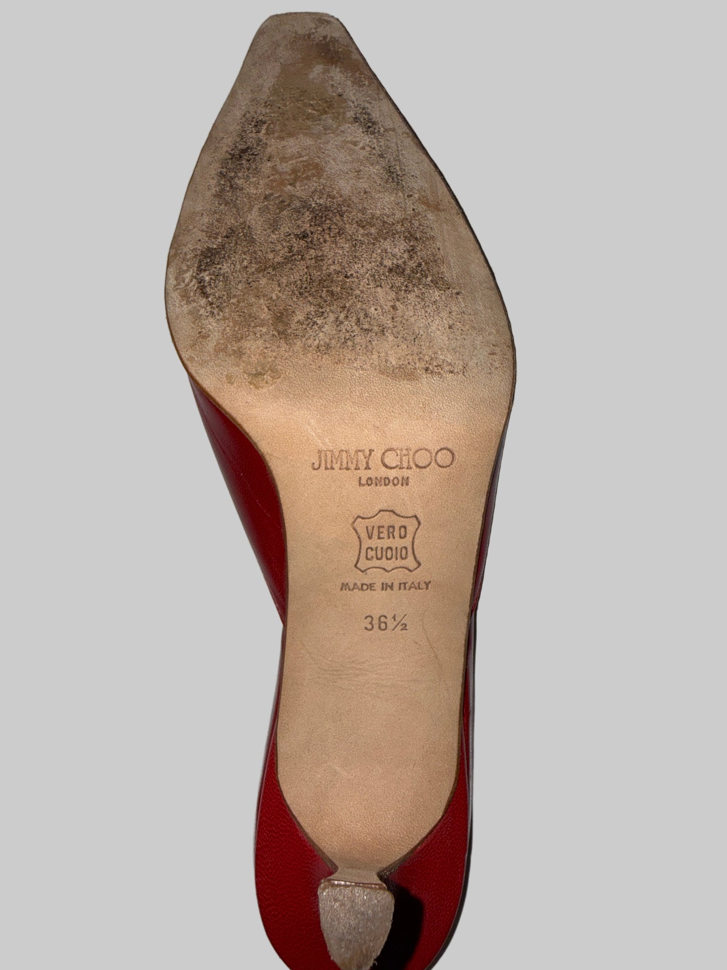 Jimmy Choo - Red Leather Heels - Used