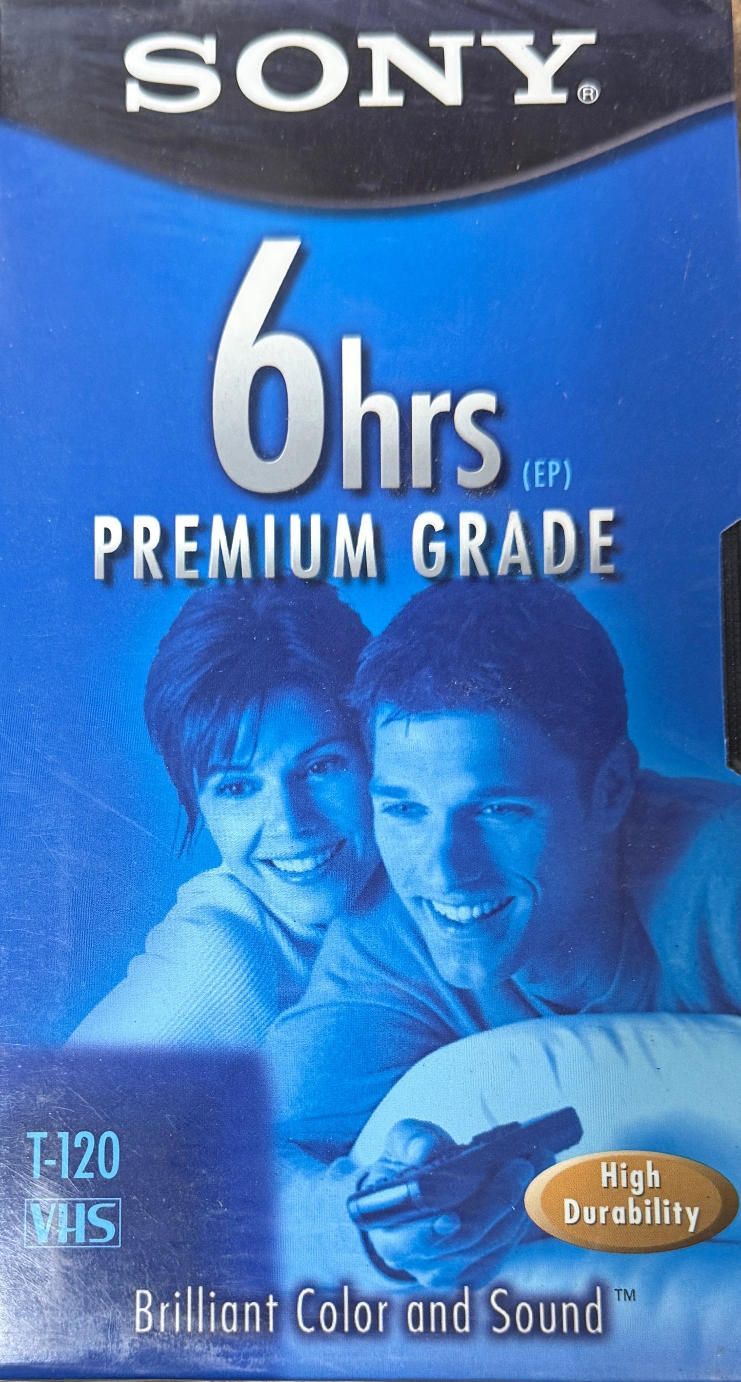 Sony T-120 6 Hrs VHS VCR Tapes Blank Premium Grade Sealed