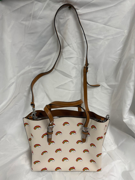 Coach Mollie Tote 25 With Rainbow Print in Chalk - Used with Tags