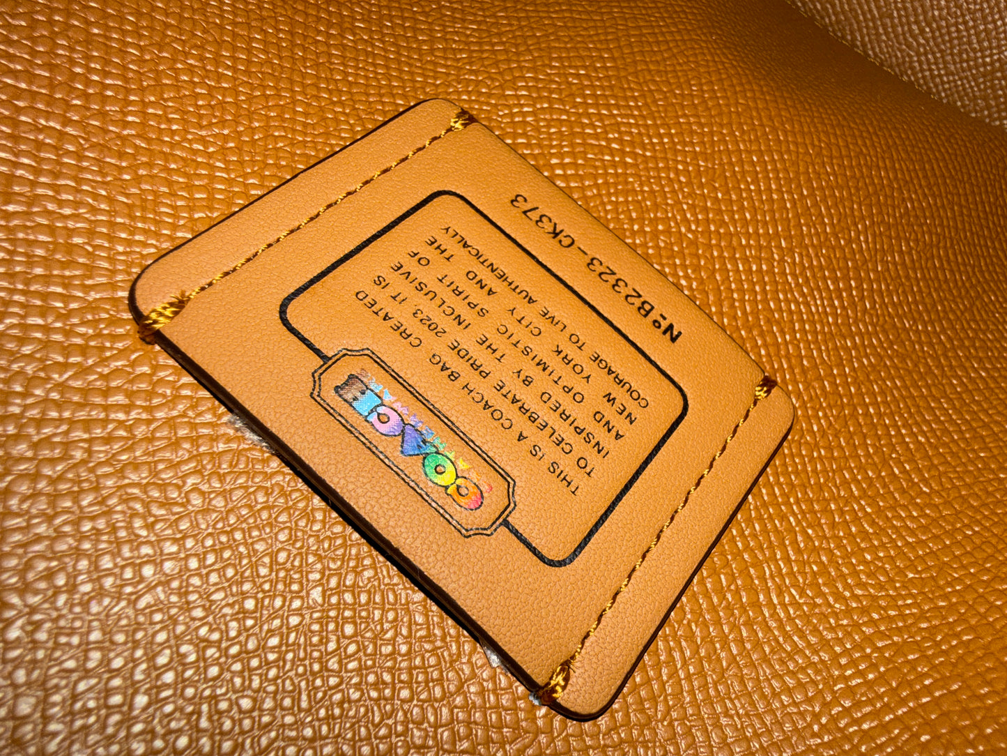 Coach Mollie Tote 25 With Rainbow Print in Chalk - Used with Tags