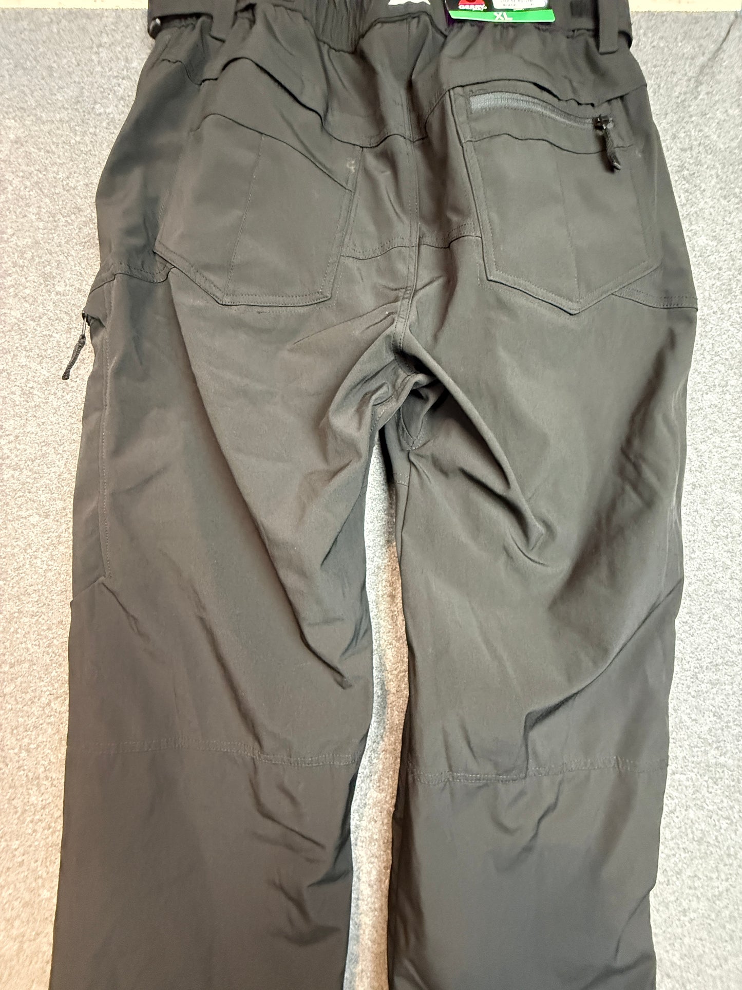 Gerry Snow Pants Men's Large Black Water Resistant Stretch Fleece Lined - Used with Tags