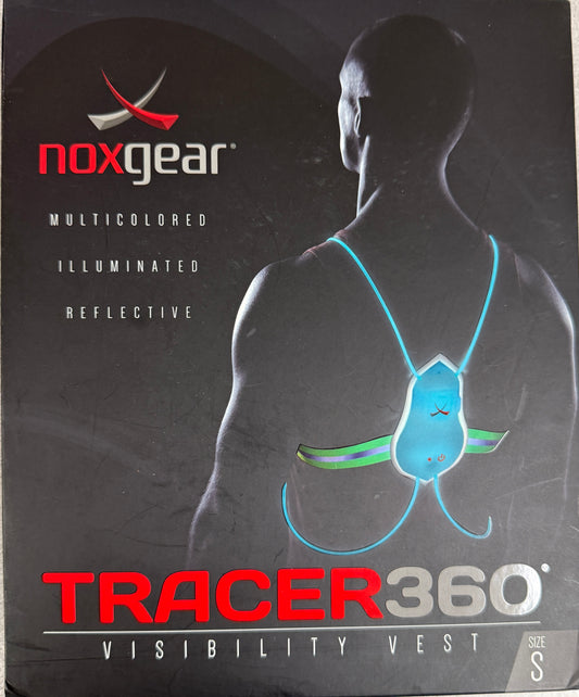 Noxgear Tracer 360 - Multicolored Illuminated Reflective Visibility Vest - Size Small - Used