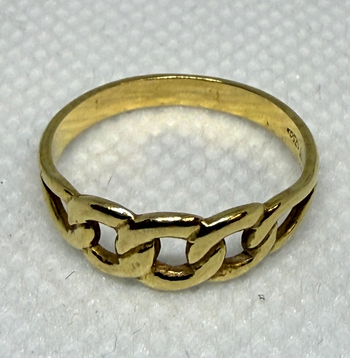 18kt Yellow Gold Chain-Link Design Ring - Previously Owned