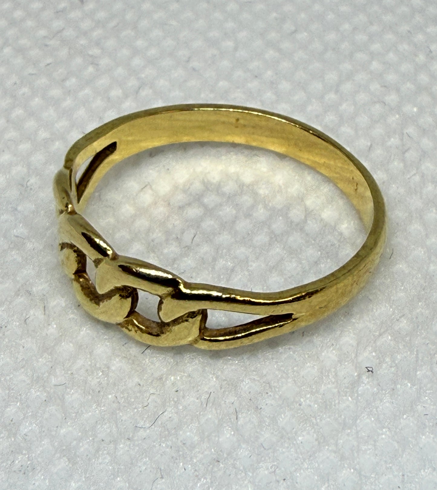 18kt Yellow Gold Chain-Link Design Ring - Previously Owned